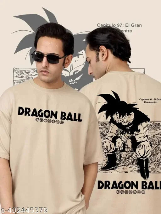 Oversize T-shirt|| Cotton Round Neck T-Shirt | Anime Print Oversized T-Shirt | Back Print Cotton T-Shirt |